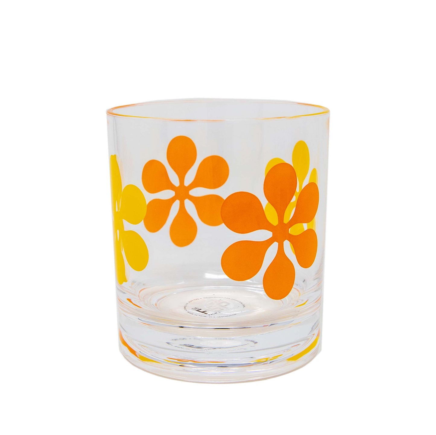 PSP-Modfest Acrylic Old Fashioned, Set of 4 (Yellow Orange)