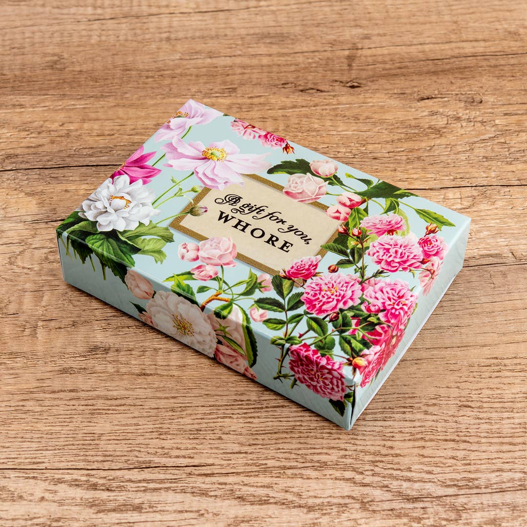 A Gift For You Whore Tea Towel Gift Box