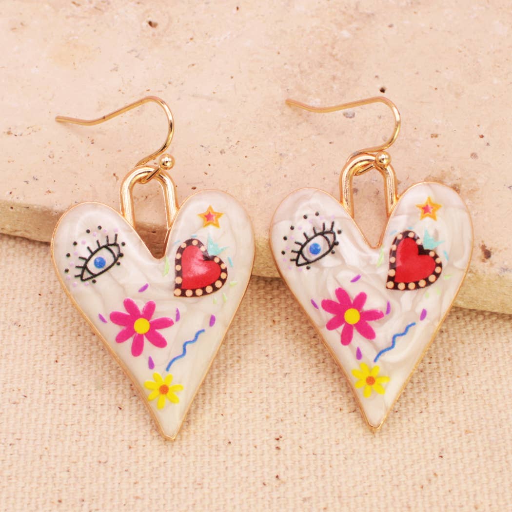 Iconic Looks Gold Heart Icon Earrings