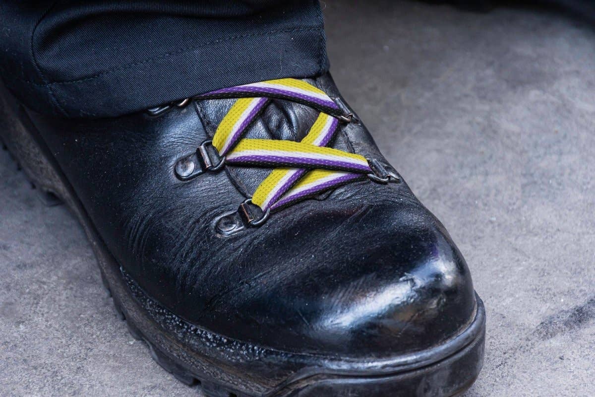Nonbinary Flag Shoe Laces (1 Pair): Yes / 1 Pair