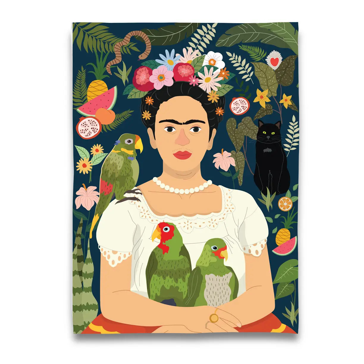 Museum Collection- Frida's Green Parrots