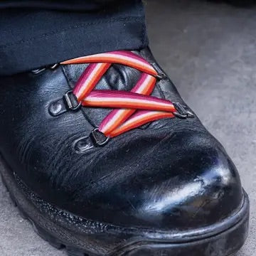 Lesbian Flag Shoe Laces (1 Pair)