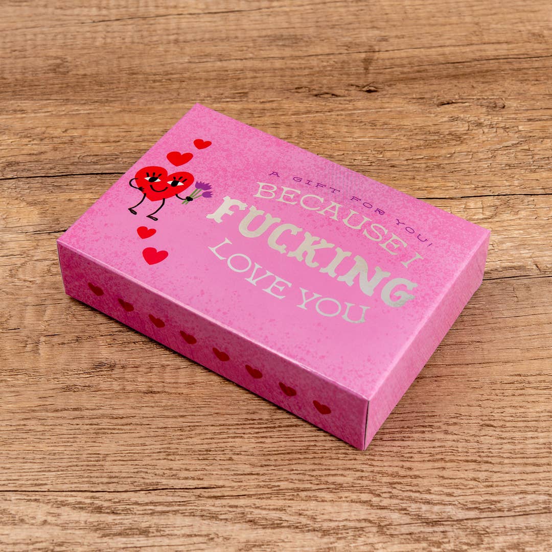 Because I Fucking Love You Tea Towel Gift Box