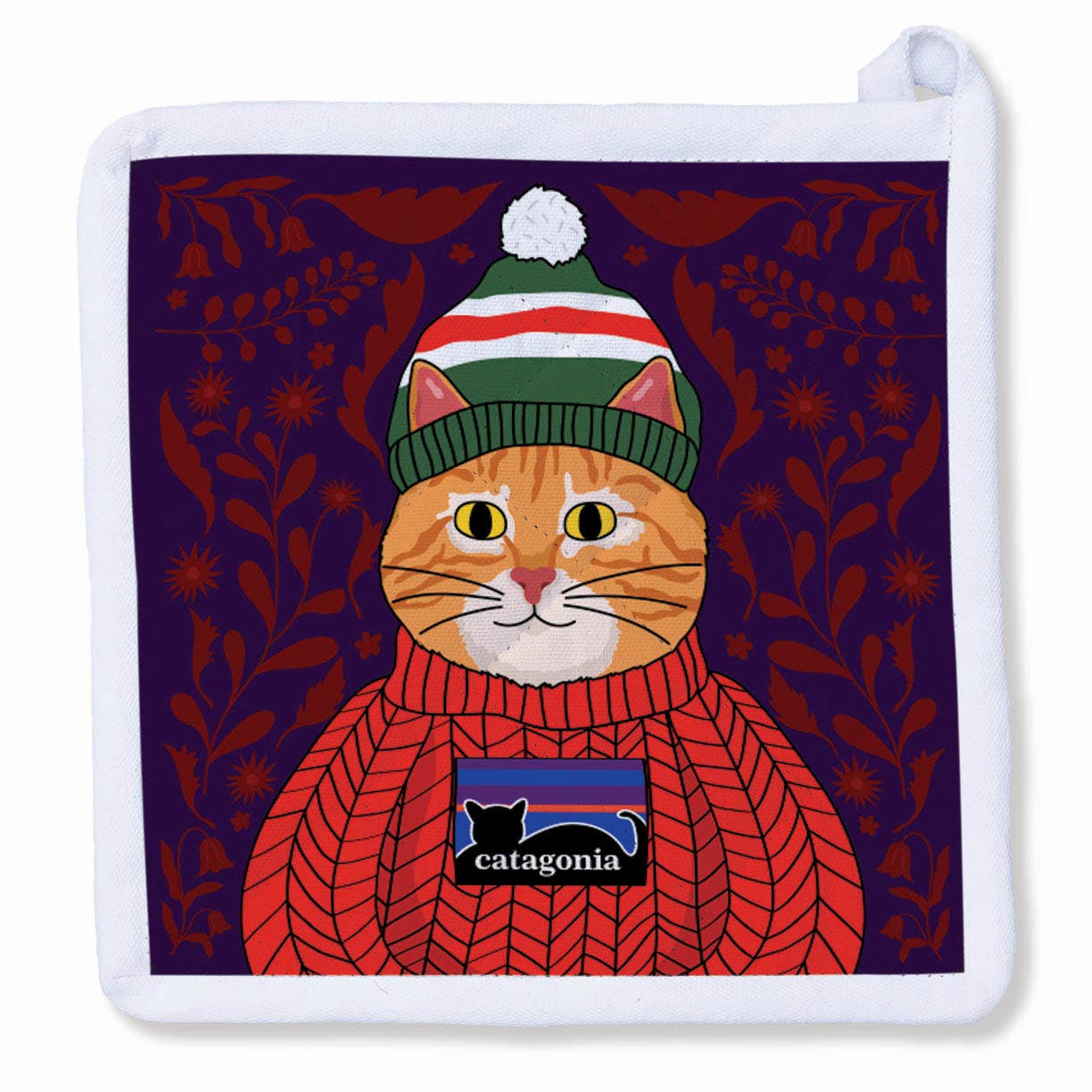 CATAGONIA - Orange Tabby Potholder