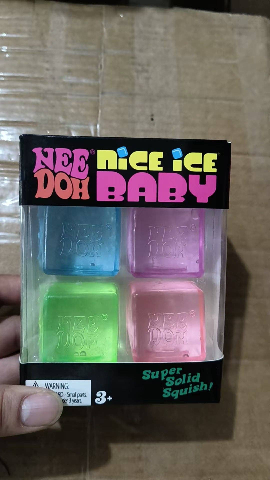 Four-Section Cube TPR Sensory Squeeze Toy