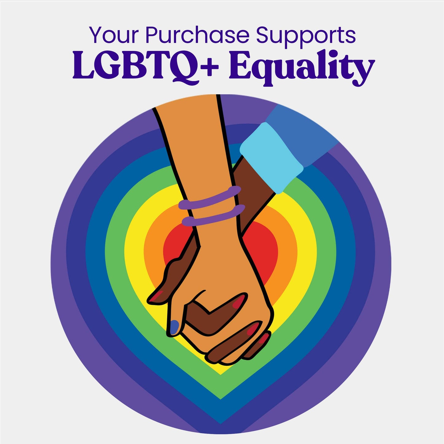 Purple LGBTQ Equality Bamboo Toothbrush