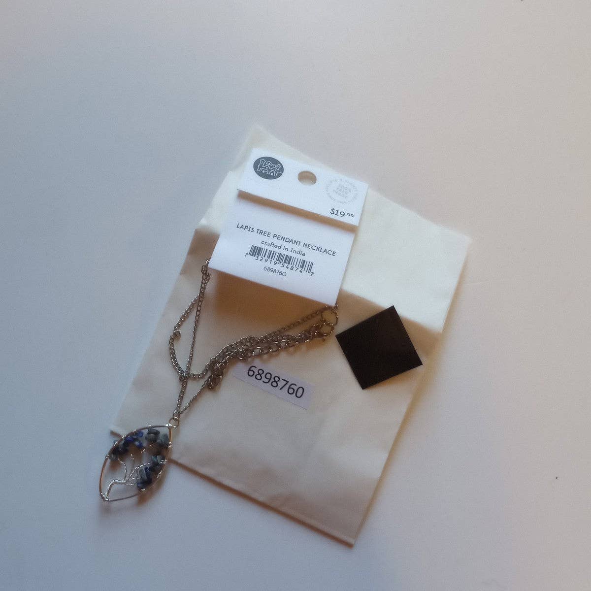 Lapis Tree Pendant Necklace