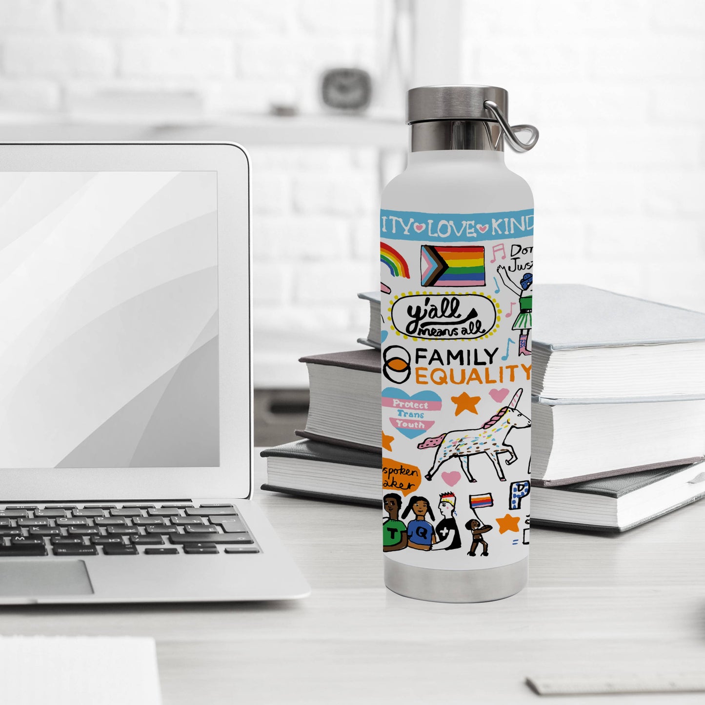 Family Equality 24 oz. Stainless Steel Water Bottle