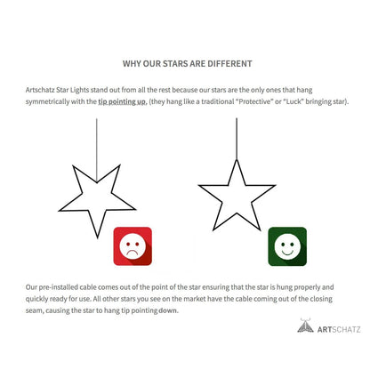 Twinkle Star 7 Point 9" Pink Paper Star Lantern Light