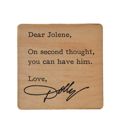 Dear Jolene Coaster