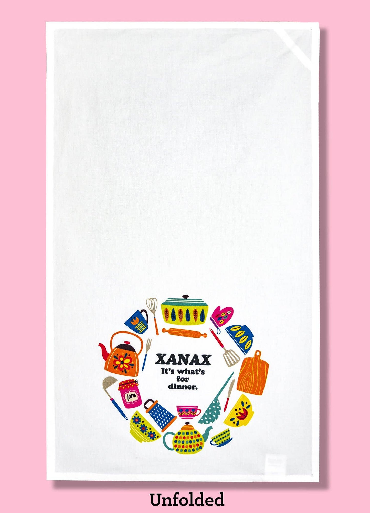 Xanax - It's What's for Dinner Dishtowel