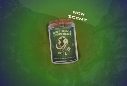 Dry Gin and Cypress Soy Candle - Yosemite National Park 11oz