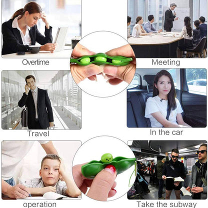 Peas Stress Relief Keychain