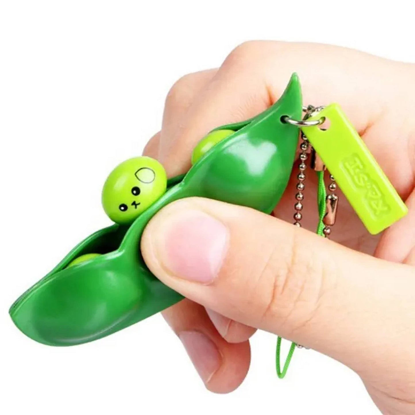 Peas Stress Relief Keychain