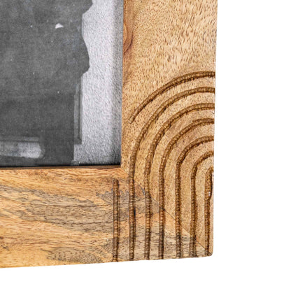Mela 4x6 Photo Carved Arch Picture Frame Mango Wood