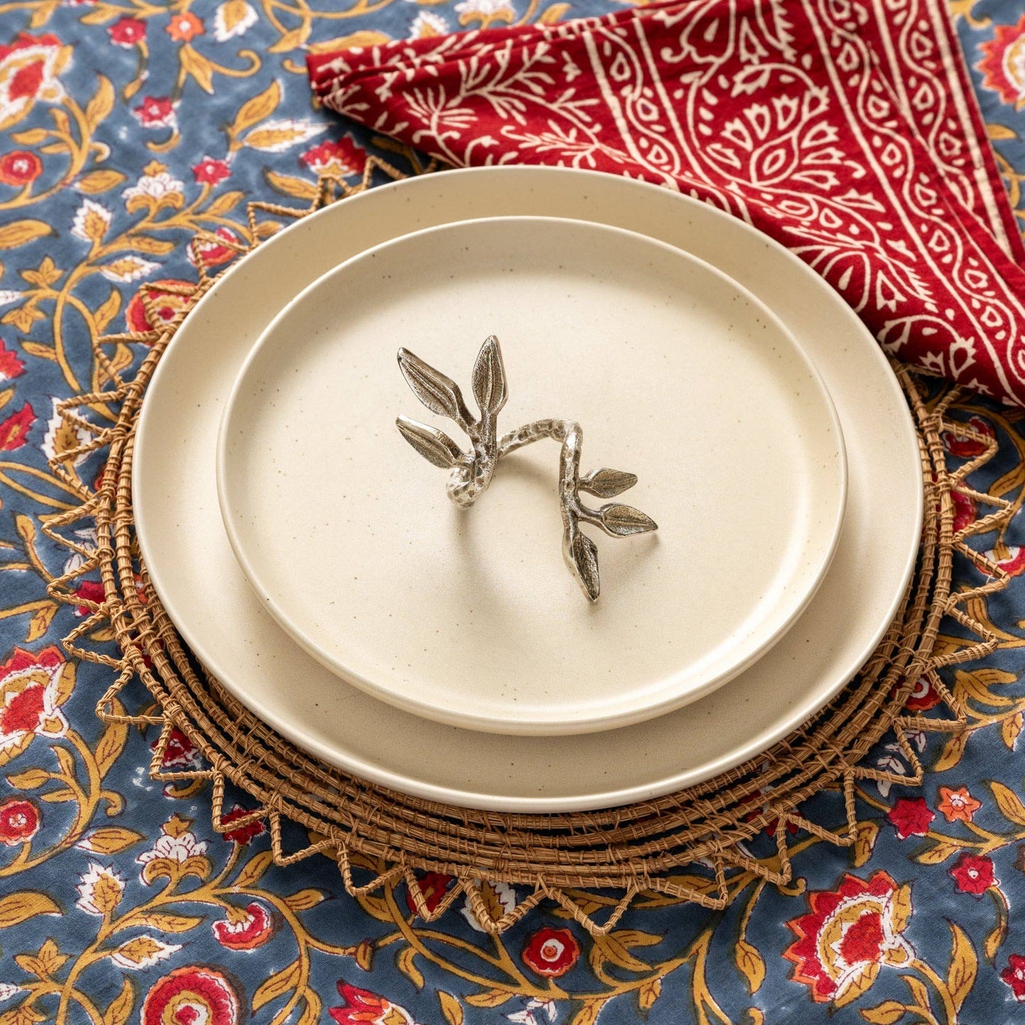 * Olive Branch Napkin Rings - Set of 2