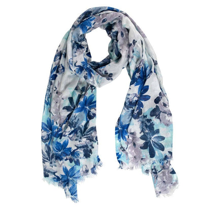 Floral Blues Scarf