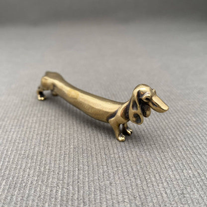 Brass Dachshund Dog Crafts Decoration Desktop Ornaments