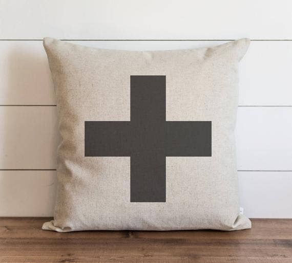 Swiss Cross Pillow Cover