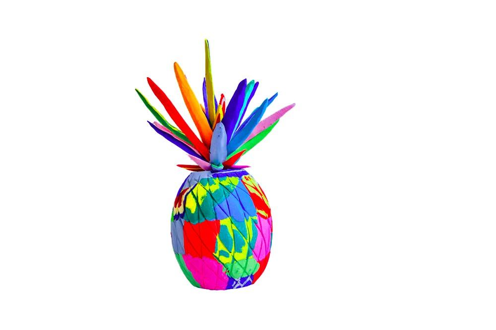 Pineapple Flip Flop Sculpture - colours vary