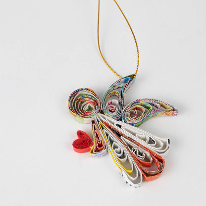 Angel Heart Quilled Ornament