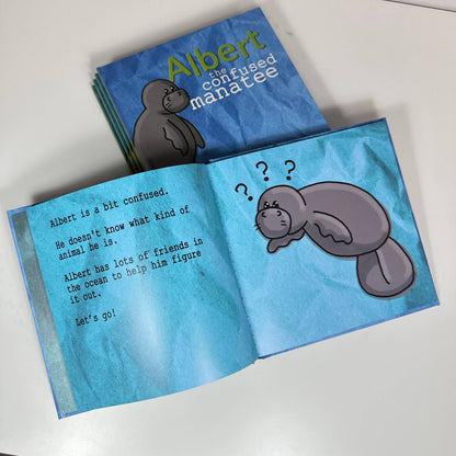 ALBERT THE CONFUSED MANATEE Hardcover Storybook