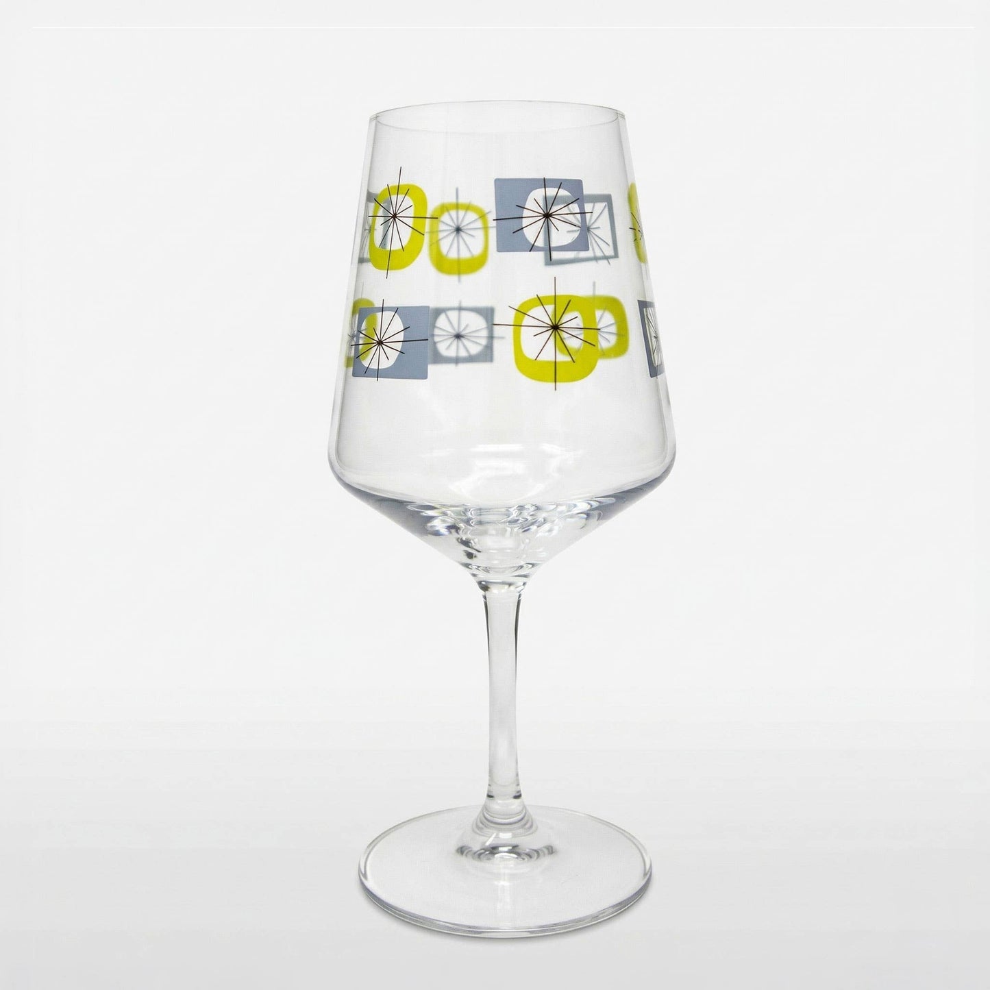 Atomic Acrylic Stemmed Wine (Set of 4) - Blue/Green