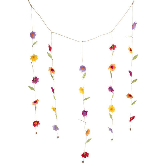 Silk Paper Flower Valance