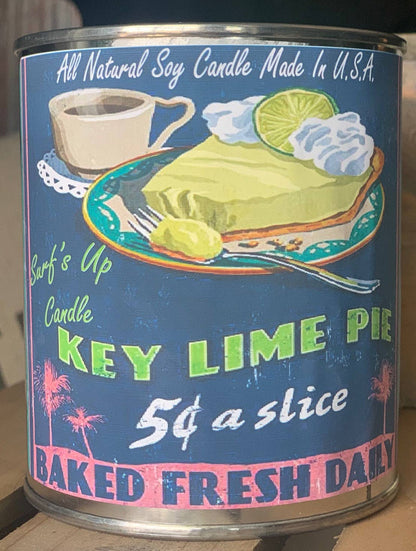 Key Lime Pie Paint Can Candle - Vintage Collection