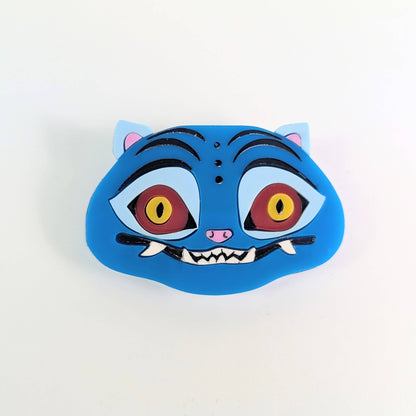 Huntr/x Kpop Demon Hunters tiger brooch acrylic, derpy tiger