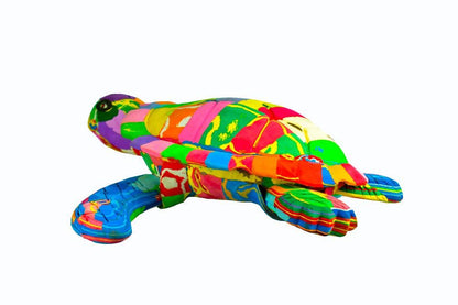 Recycled Flip-Flop Turtle Sculpture- colours vary