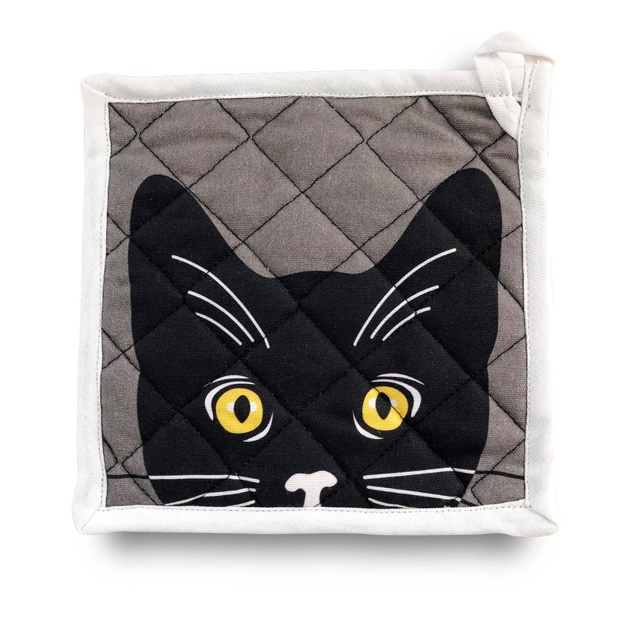 Yellow Eyed Cat Potholder