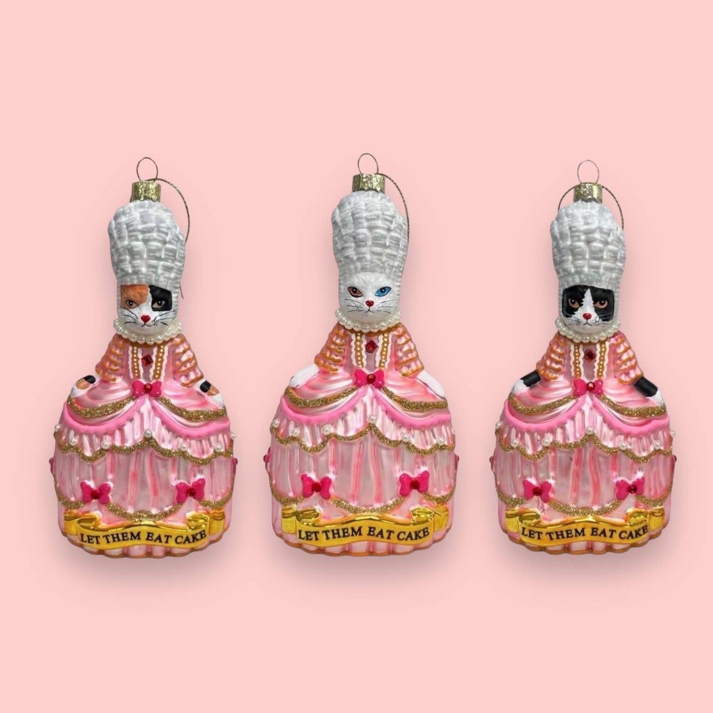 Tuxedo Cat Marie Antoinette Ornament 