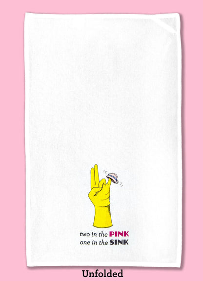 Two in the Pink, One in the Sink Dishtowel