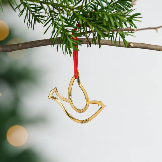 Recycled Bombshell Casings- Dove Peace Ornament