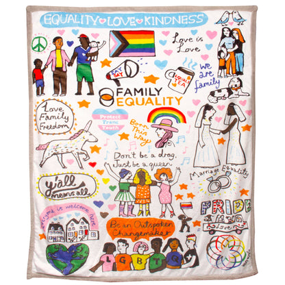 Family Equality Sherpa Blanket