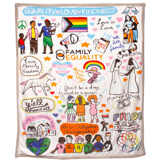 Family Equality Sherpa Blanket