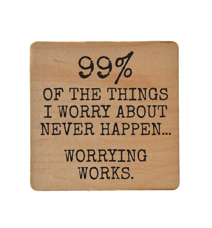 Coasters - Worrying Works Funny Coaster