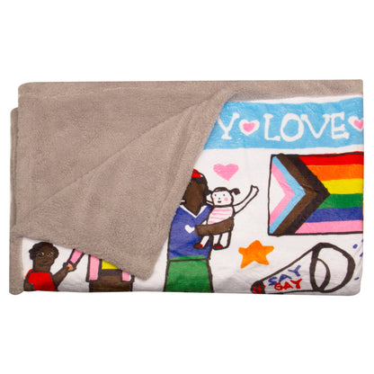 Family Equality Sherpa Blanket
