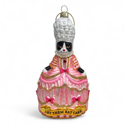 Tuxedo Cat Marie Antoinette Ornament 