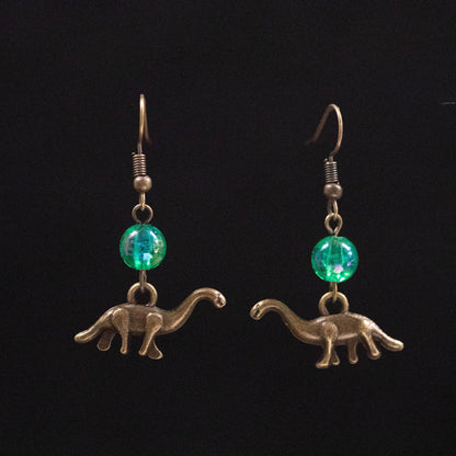 Long Neck Dinosaur Earrings