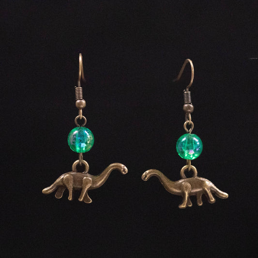 Long Neck Dinosaur Earrings