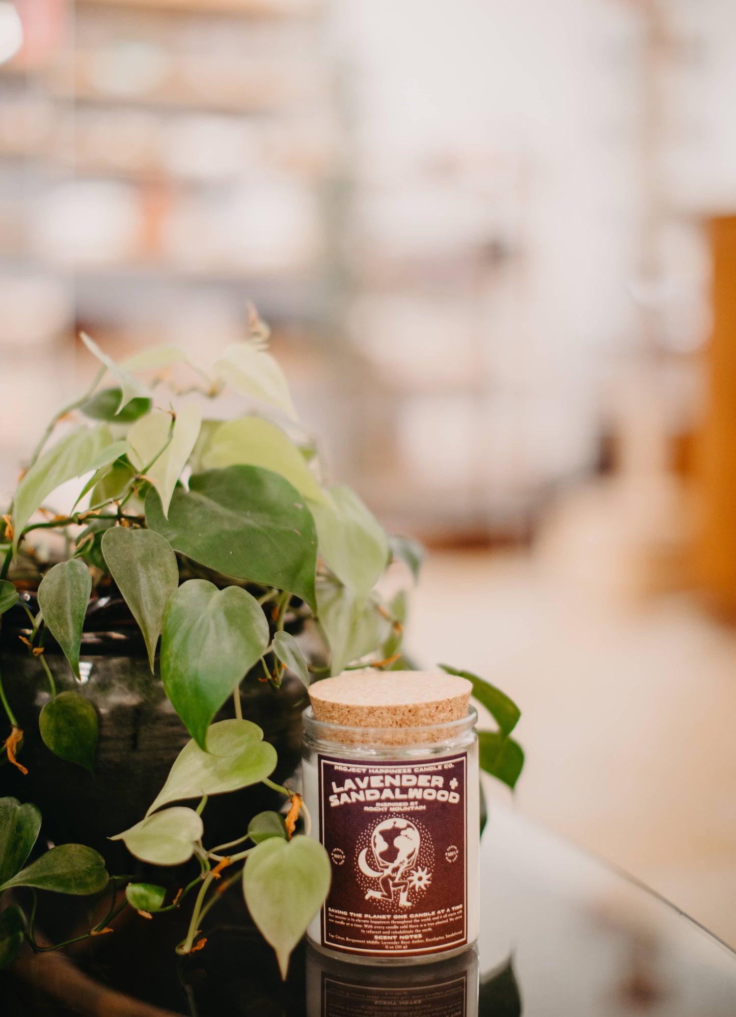 Lavender and Sandalwood Soy Candle - Rocky Mountain 11oz