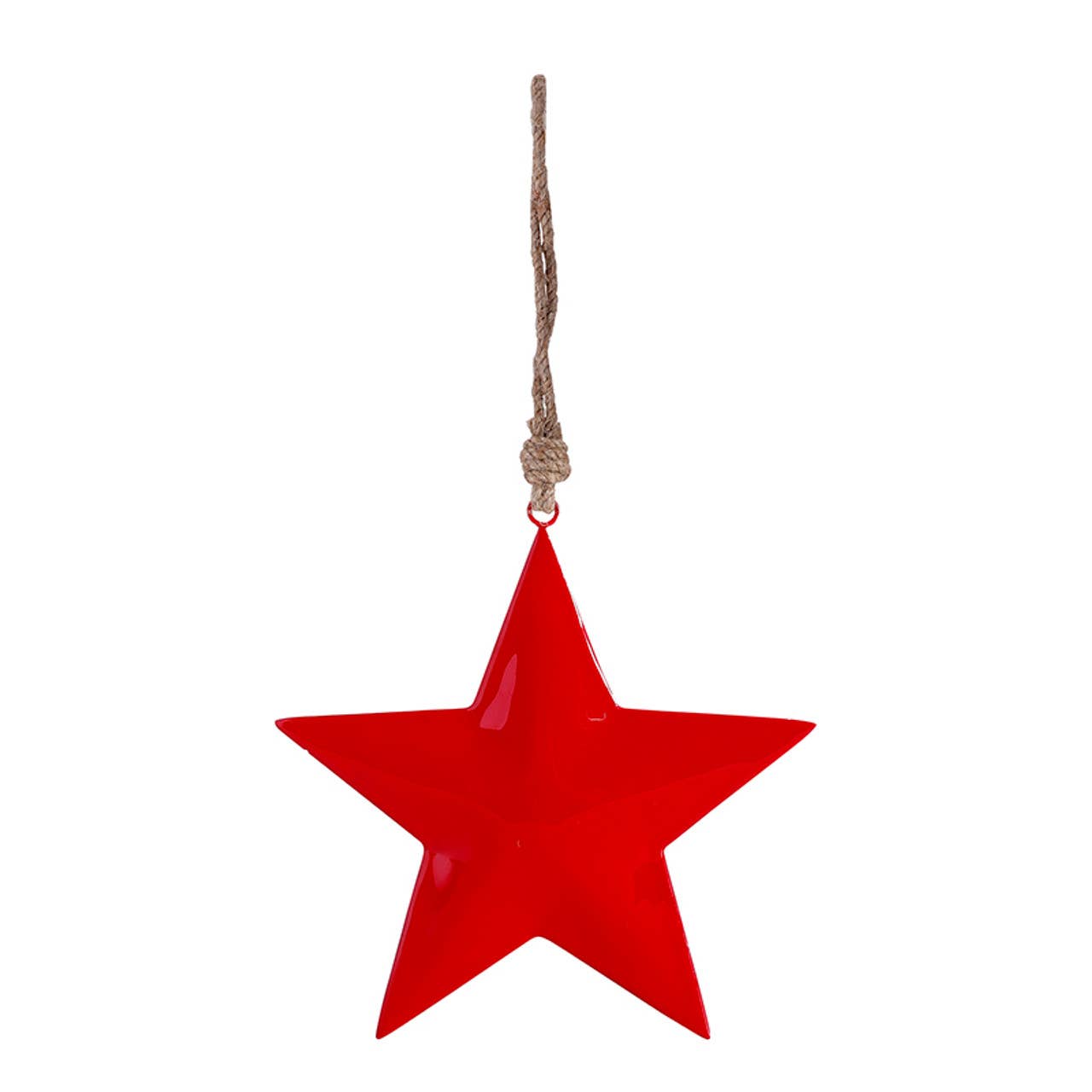 Red Enamel Star Ornament - 8"