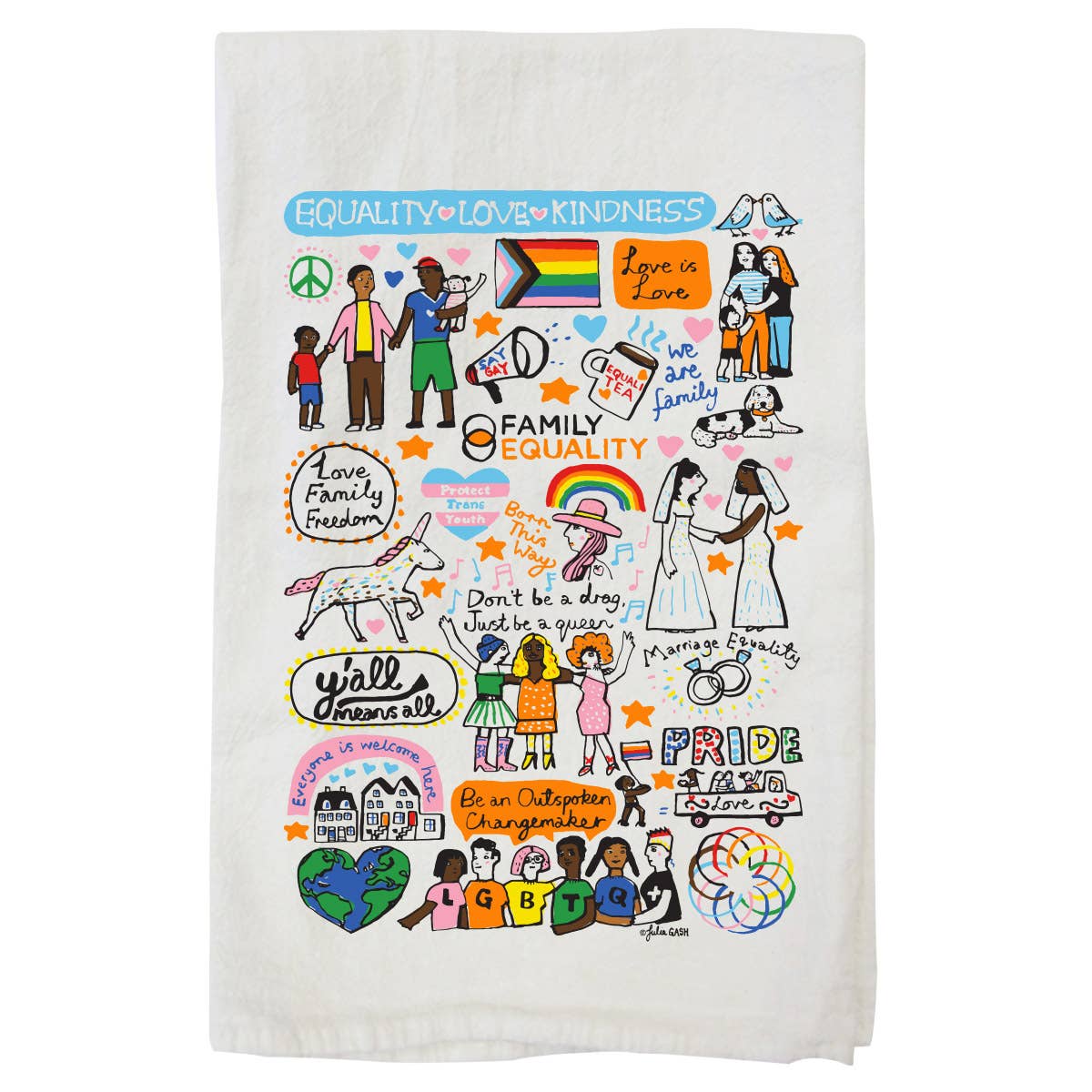 Family Equality Cotton Tea Towel