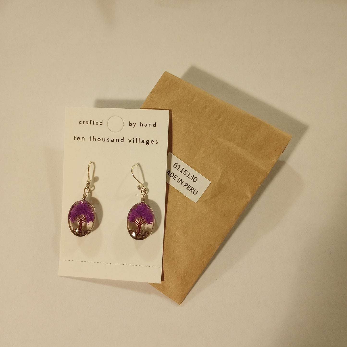 Purple Arbol Earrings