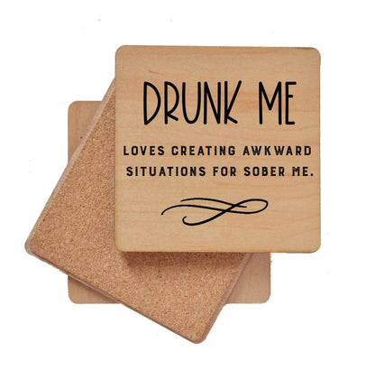 Drunk Me Loves Creating Wood Coaster Gifts