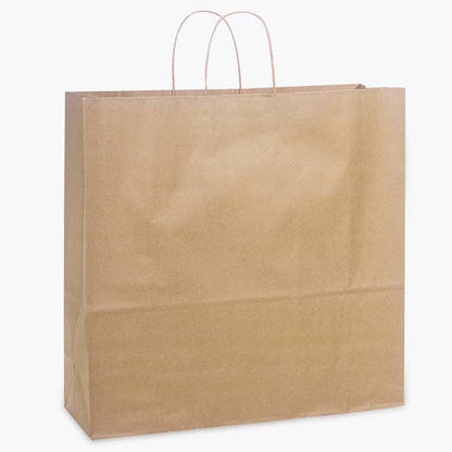 Recycled Brown Kraft Paper Retail Shopping Bags