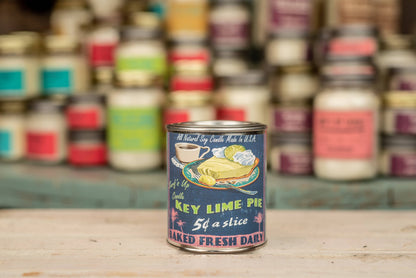 Key Lime Pie Paint Can Candle - Vintage Collection