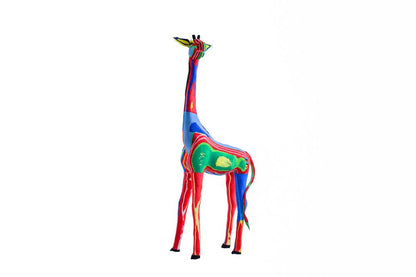 Reticulated Giraffe Sculpture from Recycled Flip-Flops- colours vary